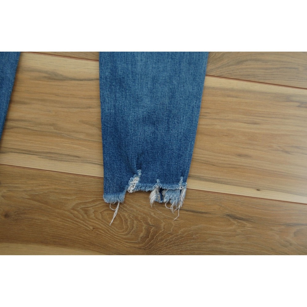 Flying Monkey Jeans‎ Womens 26 Blue High Rise Distressed Raw Hem Ankle F4068 - Picture 9 of 15